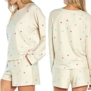 Wild Fox Women's Cream Star Print Lounge Set